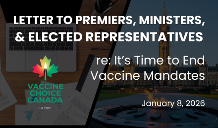 Letter to End Vaccine Mandates (ON, NB)