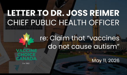 Open Letter to Canada’s New Chief Public Health Officer and Response